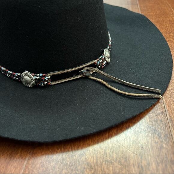 Vintage Golden Gate Hat & Cap Co. Black 100% Wool Western “Bolero”Hat, Size XL main image 5